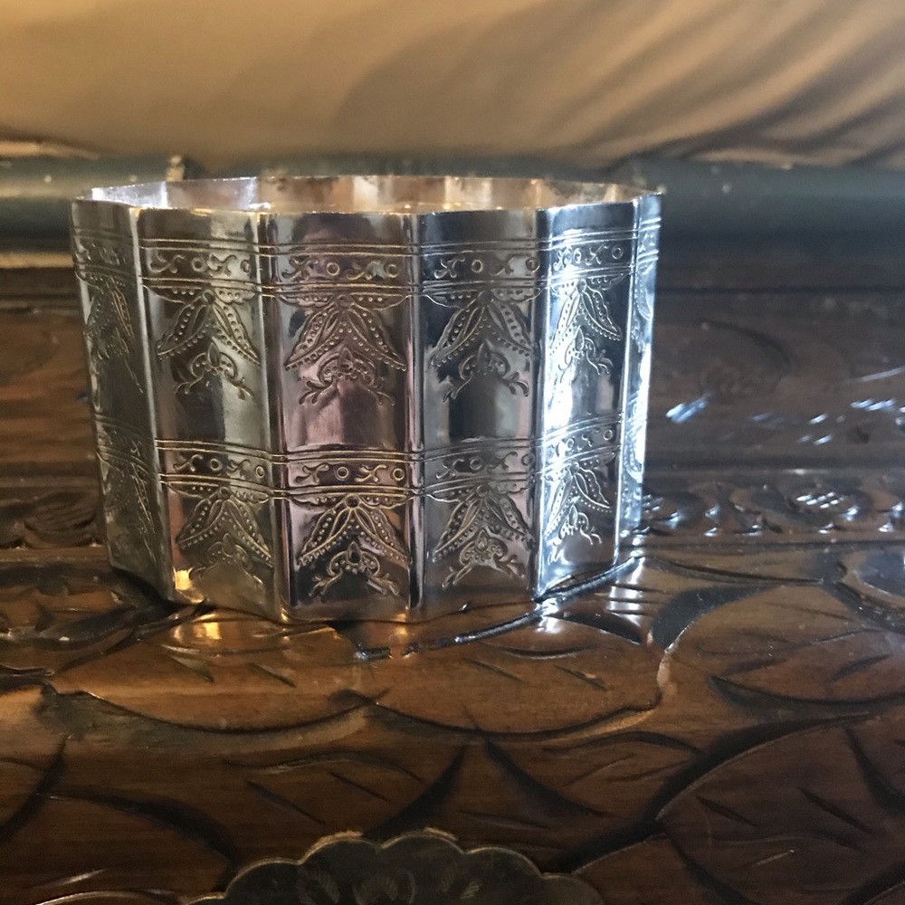Silver Decorative Canister